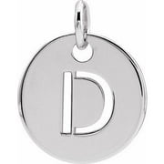 Kazi Luxury Sterling Silver Initial D Pendant