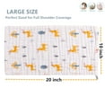 thumbnail image 5 of 6 Pack Muslin Burp Cloths Baby Burp Clothes for Boy Girls 100% Cotton Large 20''X10'' 6 Layers Thicken Super Soft Absorbent, 5 of 6
