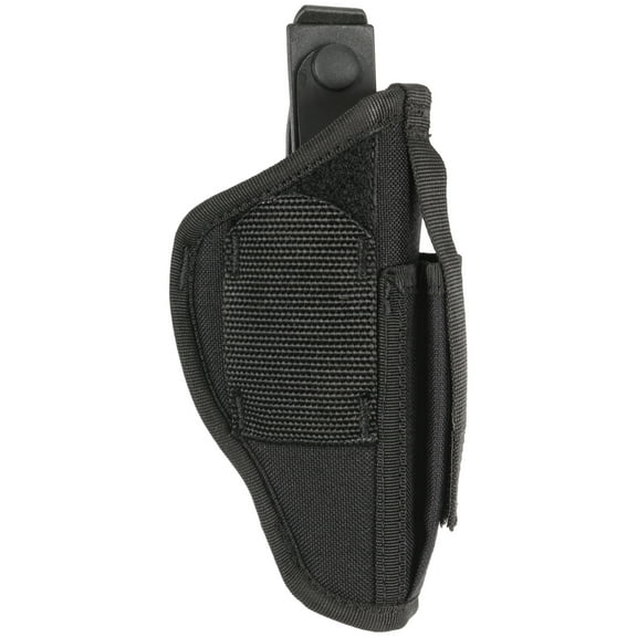 Uncle Mike's Sidekick Hip Holster for Med/Lg Frame Revolver, Ambidextrous, Size 1, Black, Nylon, 70010W