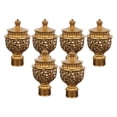 thumbnail image 3 of Ensemble de Décorations pour Tringle à Rideaux 6 Pcs, Quincaillerie Vintage, Capuchons Durables pour Tringle à Rideaux, Embouts de Tringle à Rideaux pour Fenêtre, Or, 3 of 5