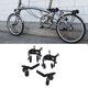 thumbnail image 4 of Bike Brakes Calipers, Sensitive Bike Brake Set Symmetrical Design Lightweight  For Brompton Folding Bike ANGGREK Aluminum Bicycle Brake Caliper Brake Lever Set, 4 of 8