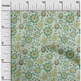 thumbnail image 2 of oneOone Viscose Jersey Light Green Fabric Asian Suzani Sewing Craft Projects Fabric Prints By Yard 60 Inch Wide, 2 of 5