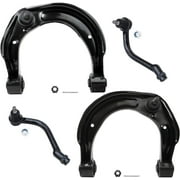 Detroit Axle - Front Upper Control Arms and Outer Tie Rod Ends Replacement for 2006-2007 Hyundai Azera - [2006-2008 Hyundai Sonata] - 4pc Set