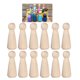 thumbnail image 2 of Muñecas Peg People Baby Doll Accesorios Figuras de madera pintura lijado liso decorativo ángel cuerpo cuerpos detalle disposición 20 piezas Advancent HA012680-00, 2 of 7