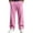 Pink, variant on Iyufng Mens Wide Leg Sweatpants Drawstring Elastic Waist Full Length Loose Casual Pants with Pockets
