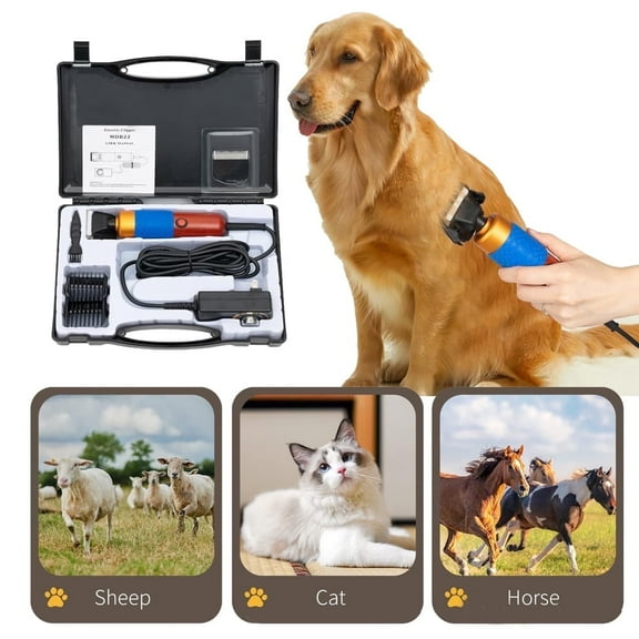 Sheep Shears, Electric Goat Sheep Clipper Animal Shave Grooming Farm for Dogs Cat Goat Alpaca, Llamas, Angora Rabbits Shearing Hand Piece Cutter Livestock Pet Supplies