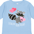 thumbnail image 4 of Inktastic Stealin' Your Heart Cute Raccoon Boys or Girls Long Sleeve Toddler T-Shirt, 4 of 5