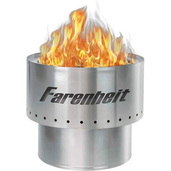 Small 13.5 Inch Stainless Steel Fire Pit for Outside Patio Outdoor Backyard