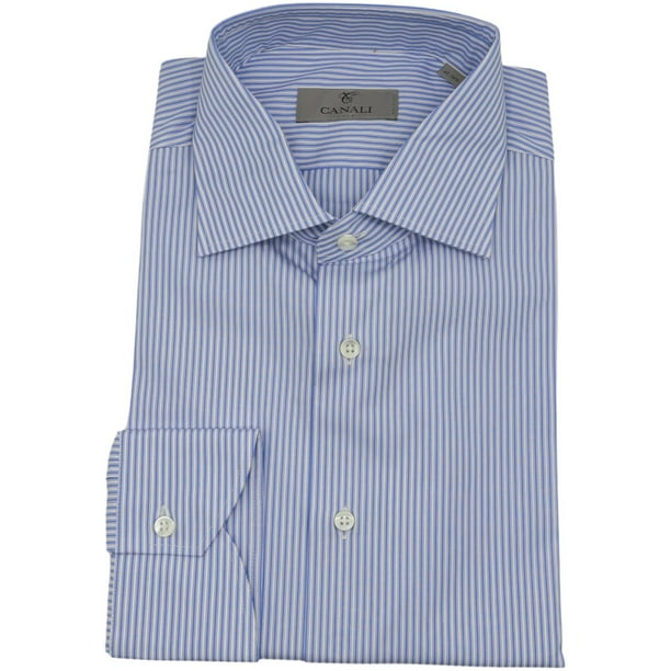 White pinstripe cheap dress shirt