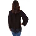thumbnail image 2 of Scully Womens Black Rayon Full Cut L/S Blouse M, 2 of 2