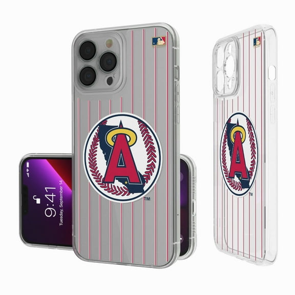 Los Angeles Angels 1986-1992 Cooperstown Pinstripe iPhone Clear Case