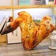 thumbnail image 4 of Juguete de peluche de pata de pollo de imitación de 20 cm, cojín de almohada frito con forma de baqueta de ala de pollo, almohada suave para decoración del hogar, regalo de cumpleaños, 4 of 6