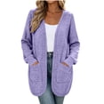 thumbnail image 4 of Enjoytime Cardigan for Women Long Sleeve Open Front Knit Coat Fall Trendy Soft Casual Outerwear with Pockets, 4 of 7