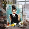 thumbnail image 5 of Audrey Hepburn Breakfast at Tiffany's Iconic Movie Poster Replica, Large Framed Canvas Print, Female Movie Star Art, Vintage Wall Decor, 12x16 Inch, 2D Flat, 1pc, 5 of 8