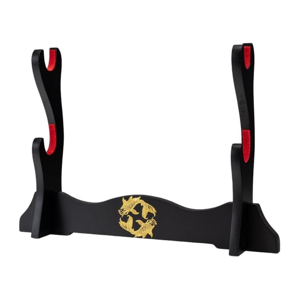 Soporte de espada de escritorio para todas las espadas, soporte decorativo de mesa para estudio. 2 capas