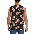 thumbnail image 4 of Goofa Popcorn Printed Men's Sleeveless T-Shirt - Athletic Gym Workout Tank Top for Men - Moisture-Wicking, UPF 30+ Quick-Dry Muscle Tee-Large, 4 of 8