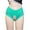 Green, variant on Women's High Waisted Floral Lace Crotchless Panties No Show Cheeky Underwear Stretch Breathable Seamless Bikini Panties Briefs Underpants Naughty Lingerie