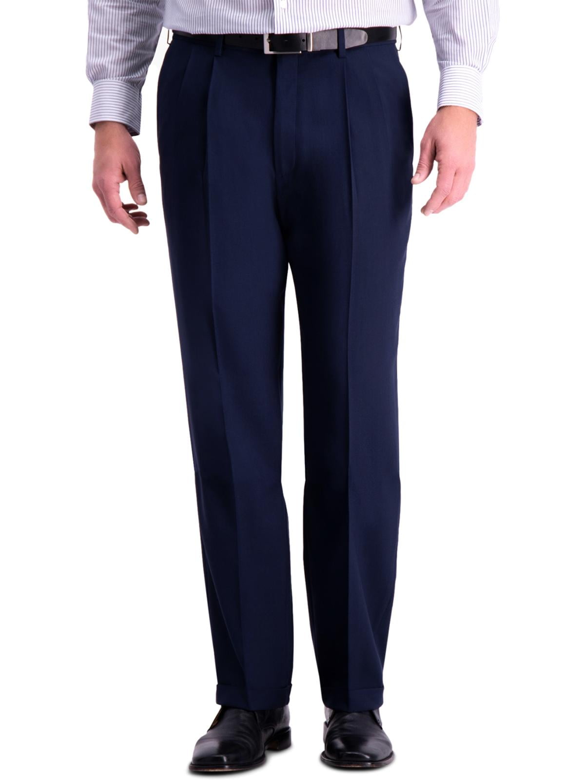 haggar stretch denim trousers