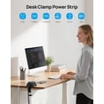 thumbnail image 3 of Desk Clamp Power Strip, Surge Protector with 5 AC Outlets and 3 USB Ports, Desk Mount Charging Station, Fit 1.97in Tabletop Edge Thick, 6FT Extension Cord, for Home Office Gaming Accessories, Black, 3 of 8