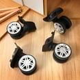 thumbnail image 5 of 4-Pack Universal Suitcase Wheels Replacement Set, Heavy Duty Luggage Trolley Casters for Trunk and, 5 of 10