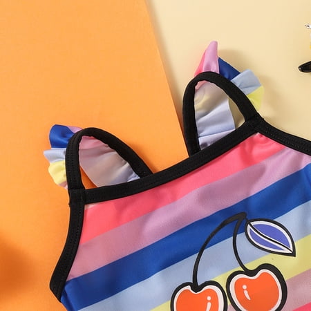 

Cathalem Baby Girl Bathing Suit One-Piece Swimsuit Girls Beach Swimwear Bathing Kids Baby Toddler Stripe Kids Cute Bathing Suits Swimwear Multicolor 18-24M