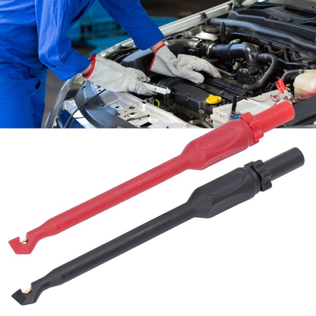 Spptty Circuit Probe,J.30036A Probe,Multimeter Test Hook Brass PA Material 4mm Plug Good Flexibility Safe Durable CNC Process High Accuracy Probe