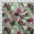 thumbnail image 4 of oneOone Cotton Cambric Dusty Teal Green Fabric Tropical Sewing Material Print Fabric By The Yard 42 Inch Wide, 4 of 6