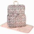 thumbnail image 5 of Baby Essentials 2 Piece Baby Diaper Backpack with Stroller Straps and Matching Changing Pad in Floral Taupe, 5 of 13