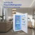 thumbnail image 2 of Techomey 13.8cu.ft Dual Mode Digital Control Convertible Uprigh Freezer/Refrigerator, 2 of 19