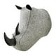 thumbnail image 4 of Decoración de pared con cabeza de animal en 3D para colgar en la pared, ideal para habitación infantil y sala de estar. Rhino 23x27cm, 4 of 9