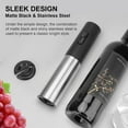 thumbnail image 5 of Electric Wine Openers, Reusable Wine Bottle Corkscrew Opener with Foil Cutter, Battery Operated Stainless Steel Wine Remover for Home Kitchen Party Bar Restaurant, 5 of 6