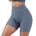 thumbnail image 1 of Gibobby Shorts Gym Mujer Shorts Biker V Lifting Butt Shorts Cintura Entrenamiento Cintura alta Mujeres Yoga Shorts(Azul, M), 1 of 5