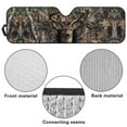 thumbnail image 5 of Uorisanigo Forest Hunting Deer Windshield Sunshade, Sun Shade for UV Rays & Heat Protection, Suitable for 2007-2023 Wrangler Rubicon Sahara TJ JK JKU 2 & 4 Door, Accessories for Jeep Wrangler, 5 of 7