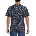 thumbnail image 3 of Vsdgher Gothic Skull Print Men's Dry Fit Mesh Athletic Shirts Moisture Wicking Tennis T-Shirt Tops, 3 of 9