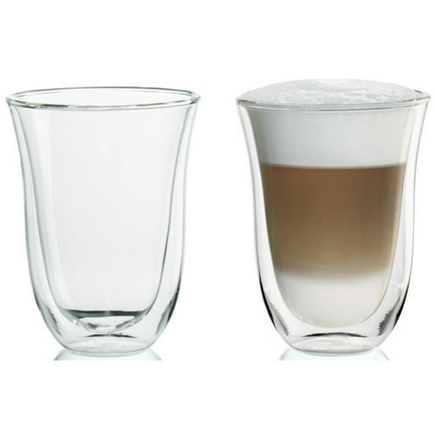 DeLonghi 2 Latte Double Wall Thermal Glasses