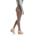 thumbnail image 3 of LMB Lush Moda Leggings for Women with Comfortable Yoga Waistband - Buttery Soft in Many of Colors - fits X-Small to X-Large, Mocha, 3 of 6