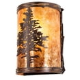 thumbnail image 3 of Meyda Tiffany 219235 Tamarack 7" Tall Wall Sconce - MultiColor, 3 of 4
