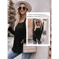 thumbnail image 7 of STARVNC Women Square Neck Long Sleeve Pleated Curved Hem Tunic Top, 7 of 7