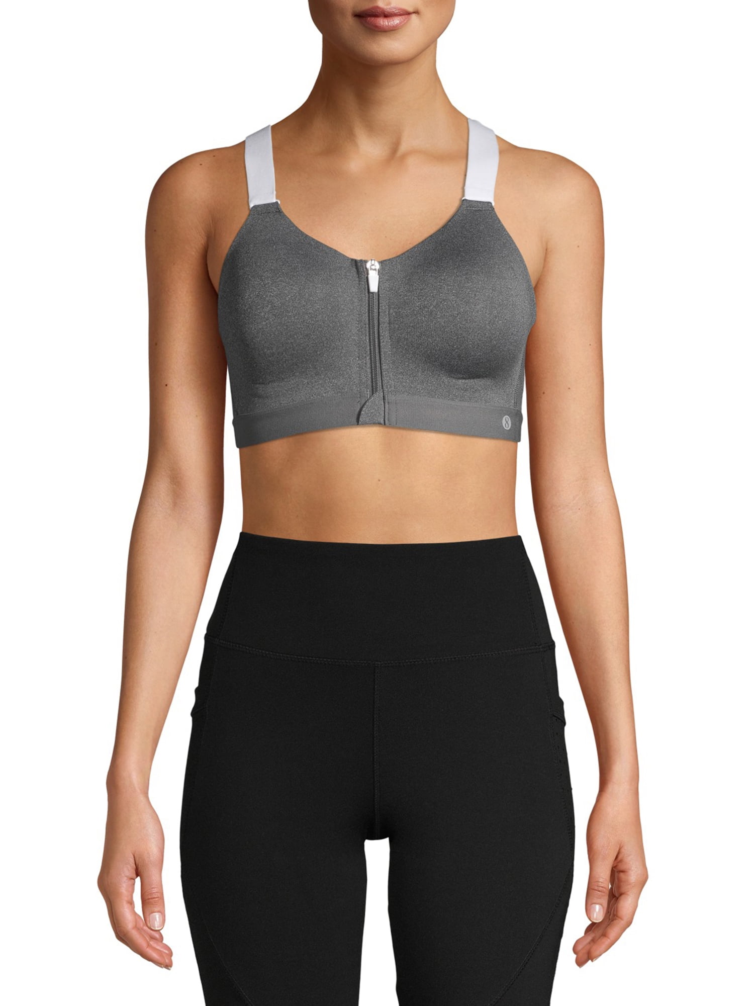 Layer 8 Women's Maximum Support Zip Front Sports Bra