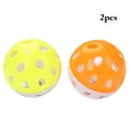 thumbnail image 2 of 2PCS Plastic Cat Balls Interactive Lattice Jingle Ball Cat Toy Ball with Bell, 2 of 10