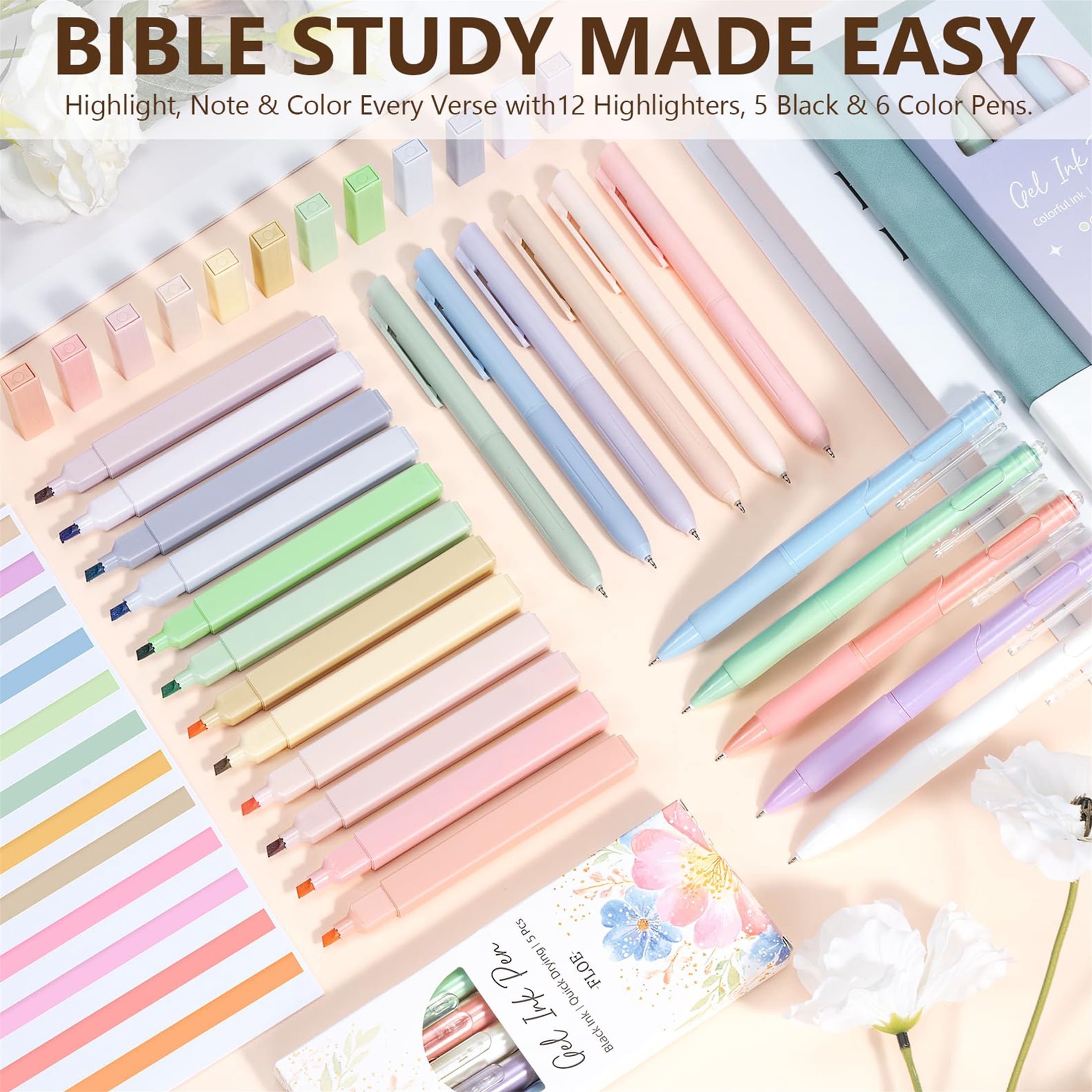 Bible Cover Case for Women, Large Bible Tote Bags Quilted Carrying Case with Shoulder Strap, Bible Study Supplies Journaling Kit, Christian Gift for Womenn (Black)