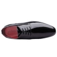 thumbnail image 4 of Zapatos de Vestir para Hombre Bruno Marc de Cuero Sintético Charol Talla 8 Negro, 4 of 7