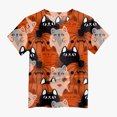 thumbnail image 6 of CAICJ98 Halloween Shirt Boys Girls Short Sleeve Pumpkin T-Shirts Kids Boo Tees Spooky Tops Halloween Shirts Toddler (Orange,6-7 Years), 6 of 6