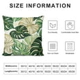 thumbnail image 5 of GOSMITH  Tropical Green Leaves Pillow Covers Palm Leaf Decorative Outdoor Throw Pillow Cases Spring Summer Modern Botanical Pillowcases Cushion Cover for Sofa Couch Bed, 5 of 5
