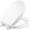 White, variant on Kohler Cachet ReadyLatch Elongated Toilet Seat - Quiet Close - Biscuit