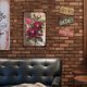 thumbnail image 5 of Hogar Resistente A La Intemperie Retro Chic Flor Signo Hierro Pintura Pared Dibujo Plantillas Likrtyny Arte Deco, 5 of 9