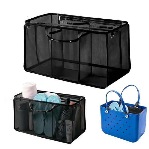 PADUKU Organizer Inserts for Bogg Bag Accessories - Lightweight Mesh Divider Pouch for Easy Organization, Perfect for the X Large Bogg Bags and Beach Totes