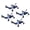 Blue, variant on Qinain 6000LBS Wheel Dolly Jack Set of 4, Hydraulic Car Tire Dolly with Foot Pedal & 360° Rollers,