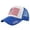 Blue, variant on Unisex National Baseball Cap For Outdoor Sun And Group Activities Ventilated Mesh Design Breathable Casual Adjustable Classic Black One Size