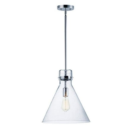 

14 in. Seafarer One-Light Single Pendant Ceiling Light Polished Chrome